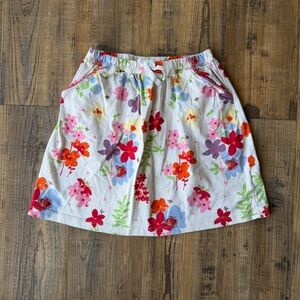 Hanna Andersson Girls Floral Summer Skirt Pockets 100% Cotton Size 130 (8)